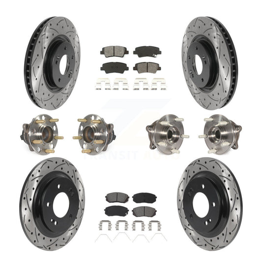 [Avant + Arrière] Kit d'ensemble roulement de roue et moyeu pour 2016 Hyundai Sonata GAS engine avec Electric Parking KBB-115863