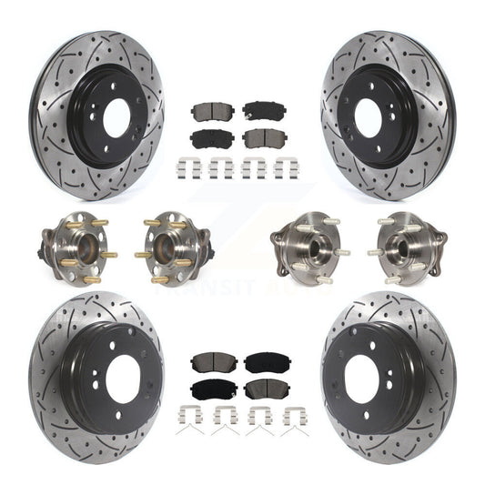 [Avant + Arrière] Kit d'ensemble roulement de roue et moyeu pour Kia Optima avec Manual Parking KBB-115867