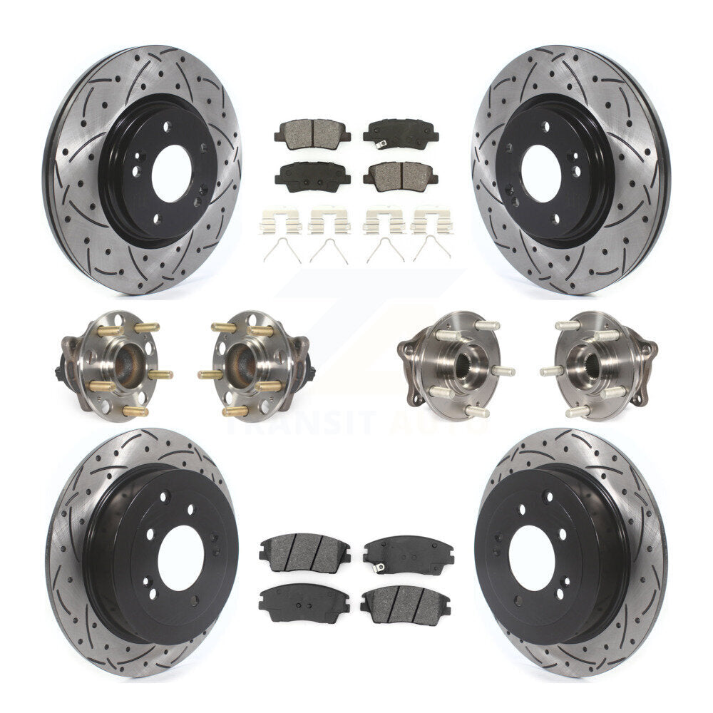 [Avant + Arrière] Kit d'ensemble roulement de roue et moyeu pour Hyundai Tucson Kia Sportage KBB-115870