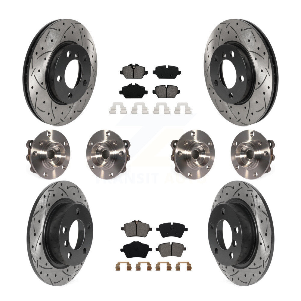 [Avant + Arrière] Kit d'ensemble roulement de roue et moyeu pour 2011 Mini Cooper Countryman AWD avec 294mm Diameter Rotor KBB-115873