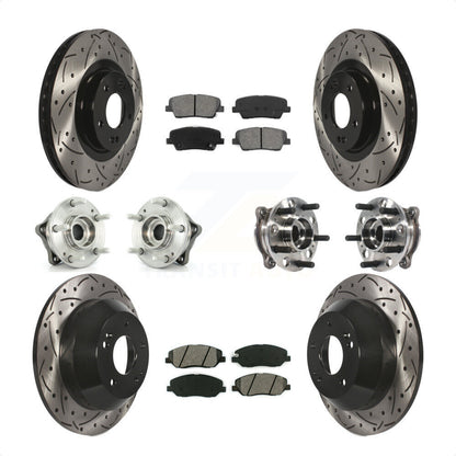 [Avant + Arrière] Kit d'ensemble roulement de roue et moyeu pour Hyundai Santa Fe XL AWD avec 3.3L KBB-115874 par Transit Auto