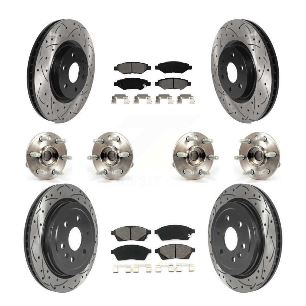 [Avant + Arrière] Kit d'ensemble roulement de roue et moyeu pour Cadillac SRX Saab 9-4X KBB-115880