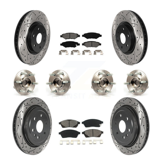 [Avant + Arrière] Kit d'ensemble roulement de roue et moyeu pour Cadillac SRX Saab 9-4X KBB-115880