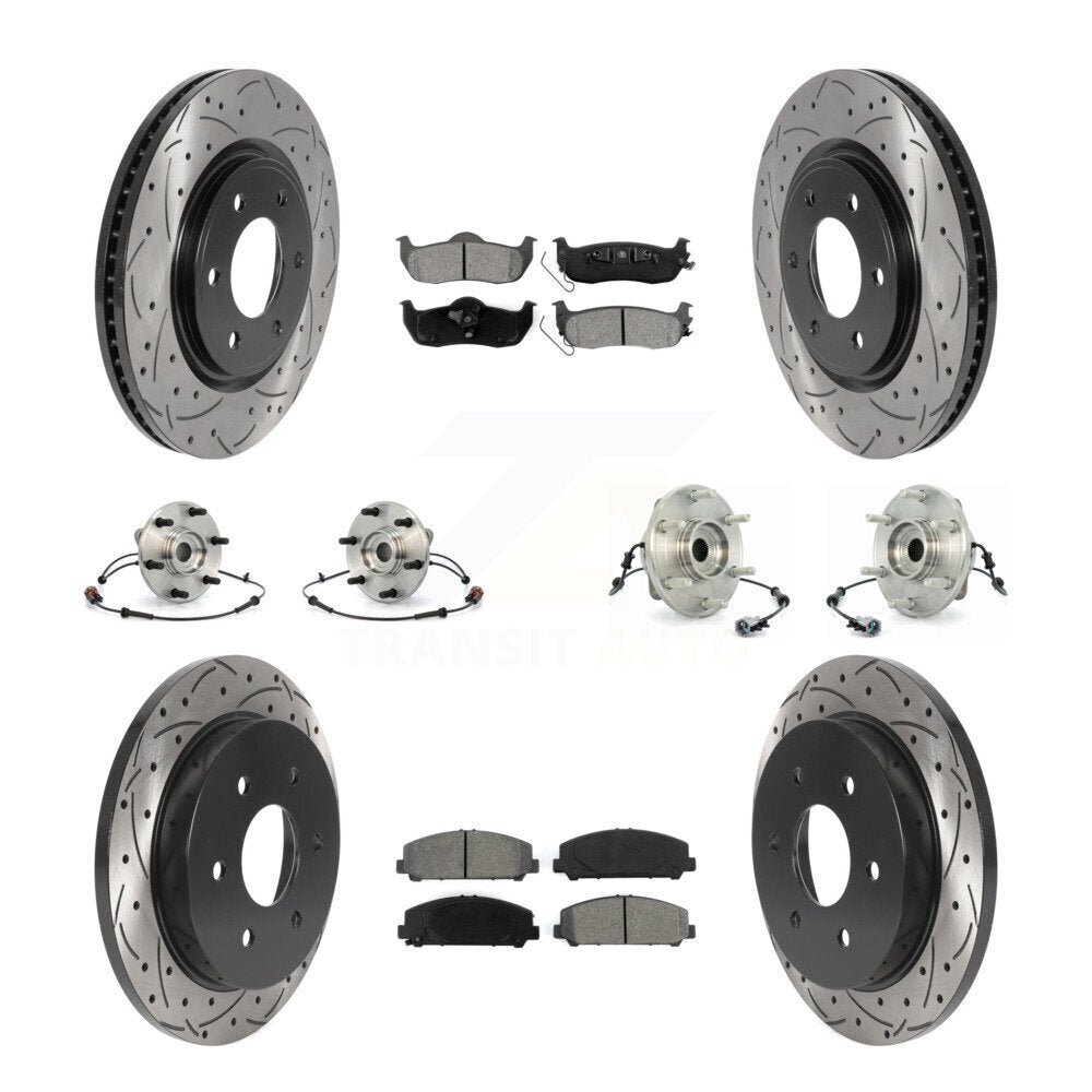 [Avant + Arrière] Kit d'ensemble roulement de roue et moyeu pour 2007 INFINITI QX56 From 04 07 KBB-115882