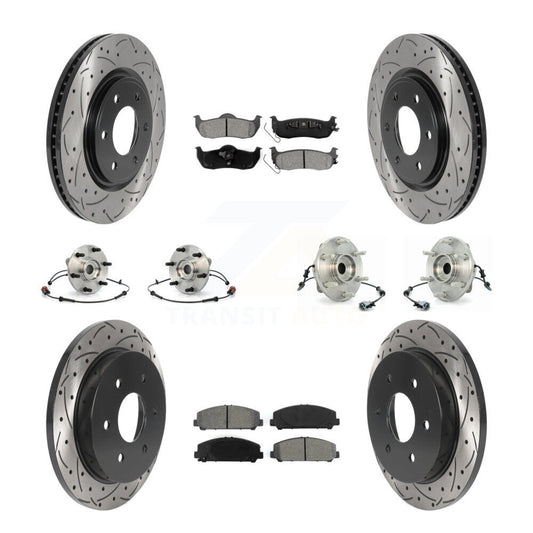 [Avant + Arrière] Kit d'ensemble roulement de roue et moyeu pour 2007 INFINITI QX56 From 04 07 KBB-115882