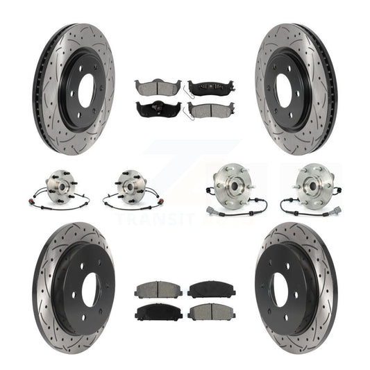 [Avant + Arrière] Kit d'ensemble roulement de roue et moyeu pour Nissan Armada INFINITI QX56 KBB-115883