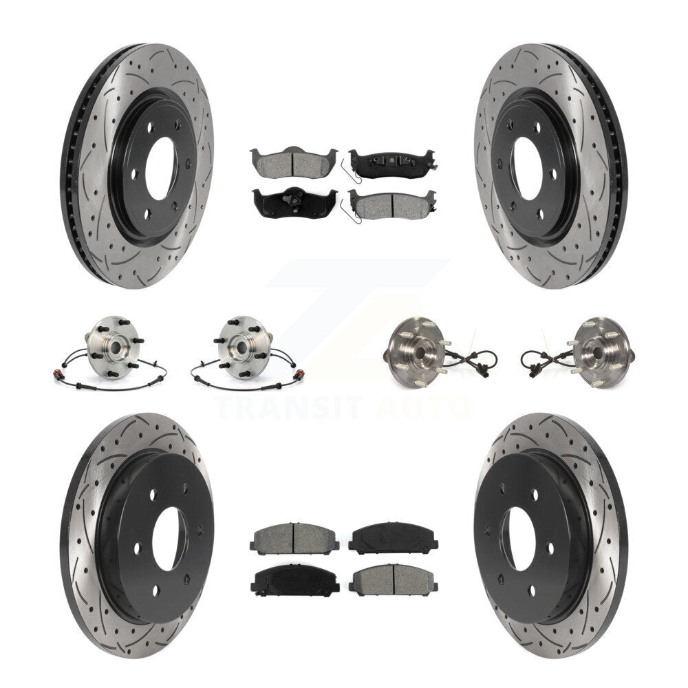 [Avant + Arrière] Kit d'ensemble roulement de roue et moyeu pour 2012 Nissan Armada 4WD From 12 11 KBB-115884