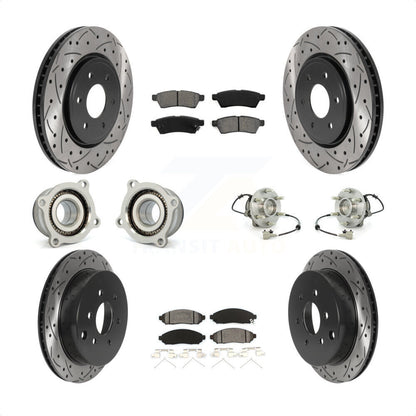 [Avant + Arrière] Kit d'ensemble roulement de roue et moyeu pour Nissan Frontier Xterra Suzuki Equator KBB-115885 par Transit Auto