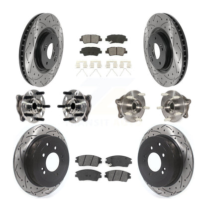[Avant + Arrière] Kit d'ensemble roulement de roue et moyeu pour 2017-2021 Kia Sportage AWD avec Turbocharged avec Manual Parking KBB-115889