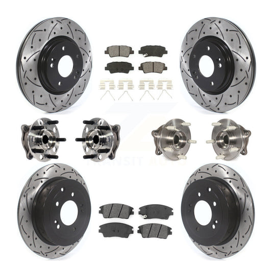 [Avant + Arrière] Kit d'ensemble roulement de roue et moyeu pour Hyundai Tucson Kia Sportage KBB-115890