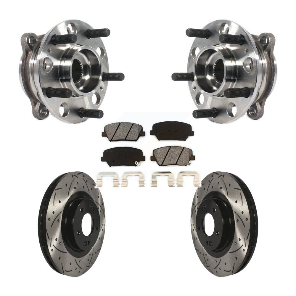 [Avant] Kit d'ensemble roulement de roue et moyeu pour 2015-2016 Hyundai Santa Fe Sport 2.4L 2.0L KBB-115926