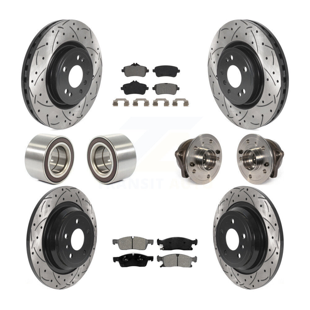 [Avant + Arrière] Kit d'ensemble roulement de roue et moyeu pour Mercedes-Benz ML350 GLE350 ML250 GLE300d KBB-115932