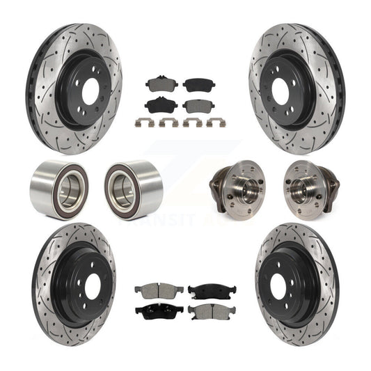 [Avant + Arrière] Kit d'ensemble roulement de roue et moyeu pour Mercedes-Benz ML350 GLE350 ML250 GLE300d KBB-115932