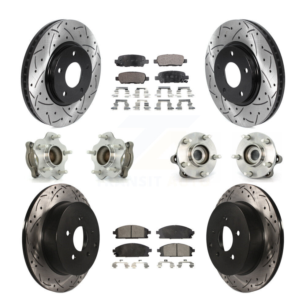 [Avant + Arrière] Kit d'ensemble roulement de roue et moyeu pour 2004-2009 Nissan Quest KBB-115935