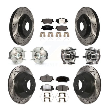 [Avant + Arrière] Kit d'ensemble roulement de roue et moyeu pour 2017-2018 Hyundai Santa Fe Sport FWD KBB-115938