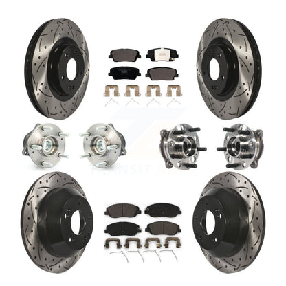 [Avant + Arrière] Kit d'ensemble roulement de roue et moyeu pour Hyundai Santa Fe XL FWD KBB-115939