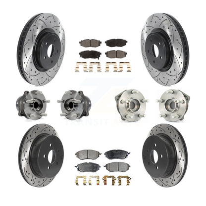 [Avant + Arrière] Kit d'ensemble roulement de roue et moyeu pour 2014 Subaru Forester 2.0L To 01 14 KBB-115965