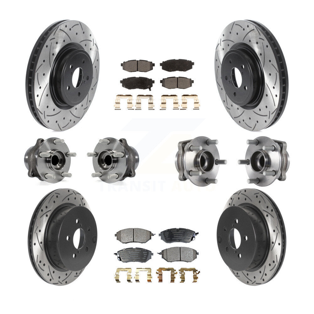 [Avant + Arrière] Kit d'ensemble roulement de roue et moyeu pour Subaru Forester 2.0L KBB-115967