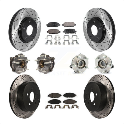 [Avant + Arrière] Kit d'ensemble roulement de roue et moyeu pour 2016 Nissan Pathfinder 4WD From 11 15 KBB-115968 par Transit Auto