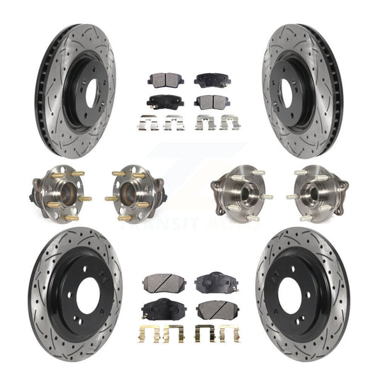 [Avant + Arrière] Kit d'ensemble roulement de roue et moyeu pour 2015 Hyundai Sonata GAS engine avec Electric Parking KBB-115969