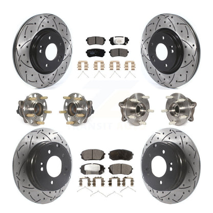 [Avant + Arrière] Kit d'ensemble roulement de roue et moyeu pour Kia Optima avec Manual Parking KBB-115976