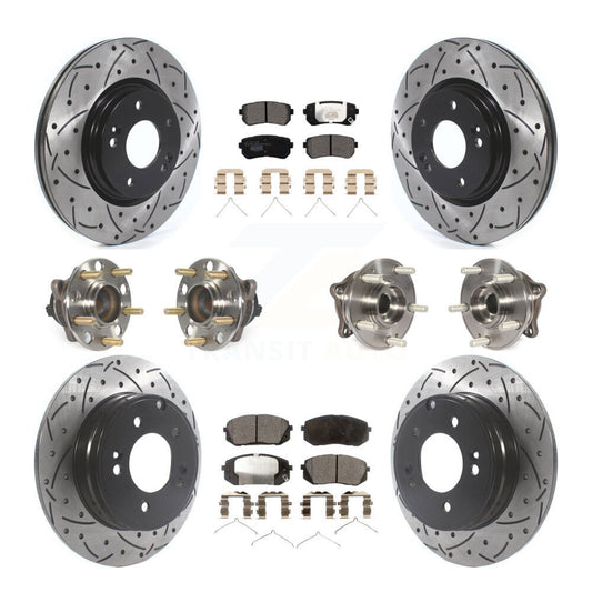 [Avant + Arrière] Kit d'ensemble roulement de roue et moyeu pour Kia Optima avec Manual Parking KBB-115976