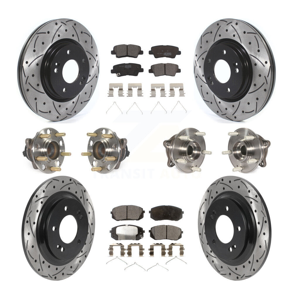 [Avant + Arrière] Kit d'ensemble roulement de roue et moyeu pour Kia Optima avec Electric Parking KBB-115977