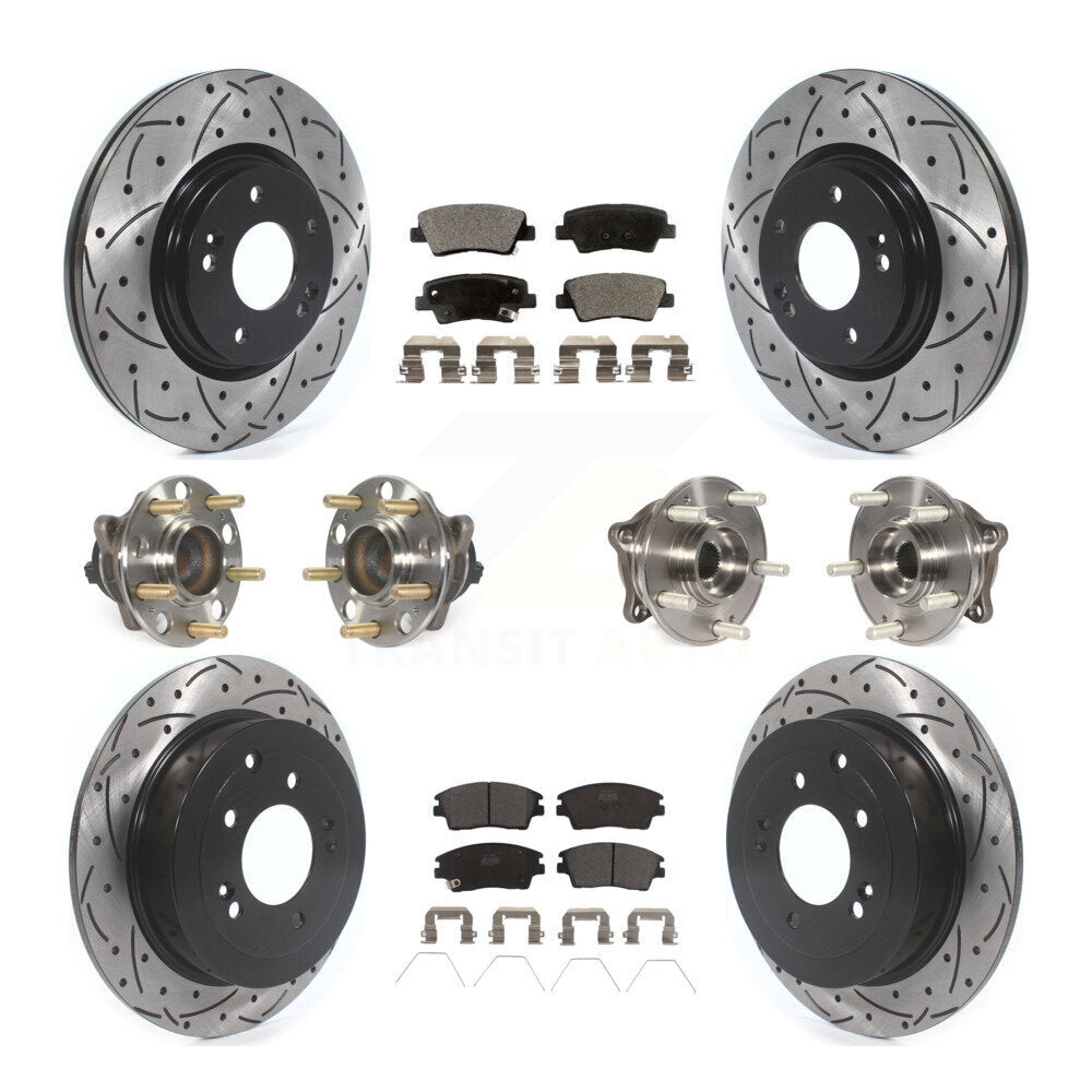 [Avant + Arrière] Kit d'ensemble roulement de roue et moyeu pour Hyundai Tucson Kia Sportage KBB-115979