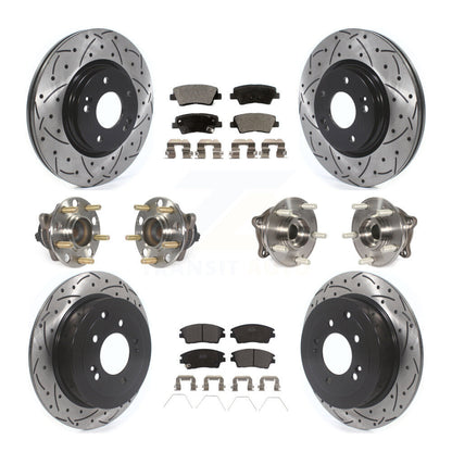 [Avant + Arrière] Kit d'ensemble roulement de roue et moyeu pour Hyundai Tucson Kia Sportage KBB-115979