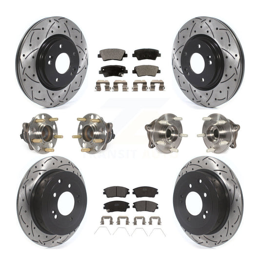 [Avant + Arrière] Kit d'ensemble roulement de roue et moyeu pour Hyundai Tucson Kia Sportage KBB-115979