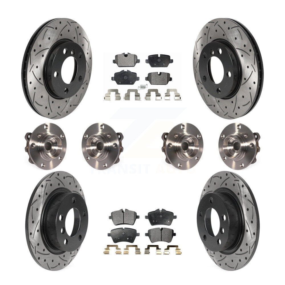 [Avant + Arrière] Kit d'ensemble roulement de roue et moyeu pour 2011 Mini Cooper Countryman AWD avec 294mm Diameter Rotor KBB-115984