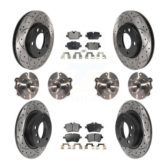 [Avant + Arrière] Kit d'ensemble roulement de roue et moyeu pour 2011 Mini Cooper Countryman AWD avec 294mm Diameter Rotor KBB-115984
