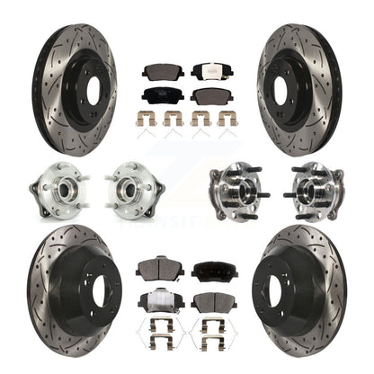 [Avant + Arrière] Kit d'ensemble roulement de roue et moyeu pour 2017-2018 Hyundai Santa Fe Sport AWD KBB-115989