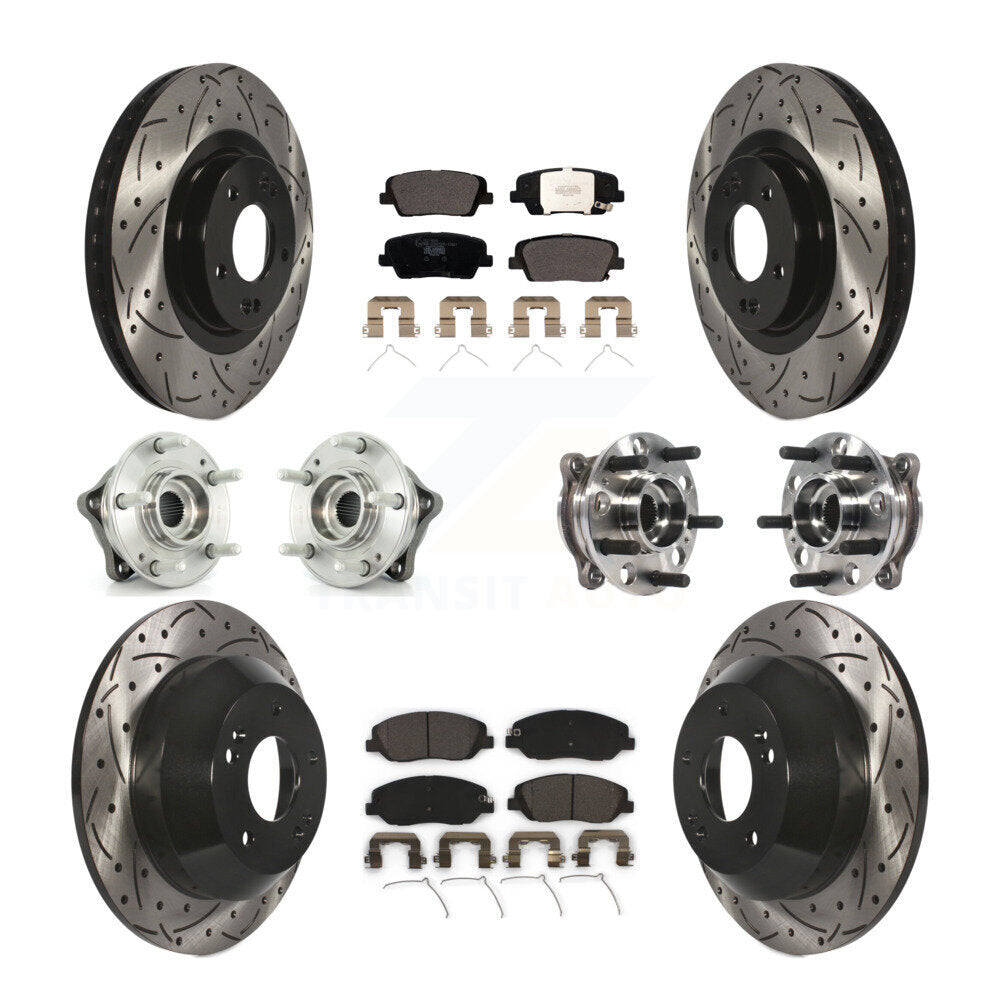 [Avant + Arrière] Kit d'ensemble roulement de roue et moyeu pour Hyundai Santa Fe XL AWD KBB-115990