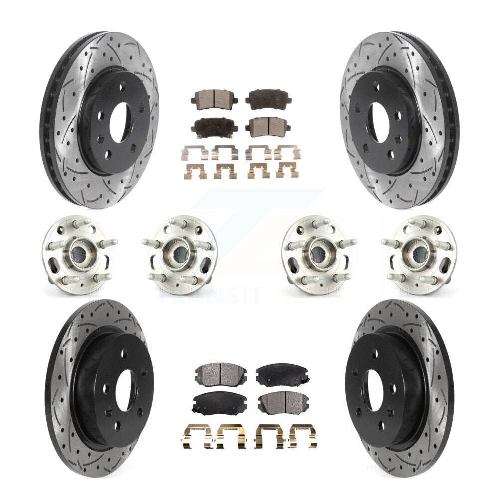 [Avant + Arrière] Kit d'ensemble roulement de roue et moyeu pour 2013-2015 Chevrolet Malibu Naturally Aspirated KBB-115991