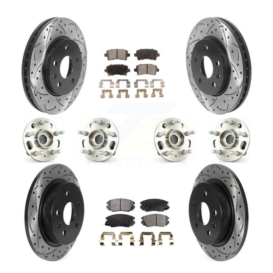 [Avant + Arrière] Kit d'ensemble roulement de roue et moyeu pour 2013-2015 Chevrolet Malibu Naturally Aspirated KBB-115991