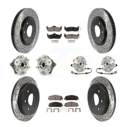 [Avant + Arrière] Kit d'ensemble roulement de roue et moyeu pour 2008 Nissan Armada AWD 4WD avec Internal ABS KBB-115994