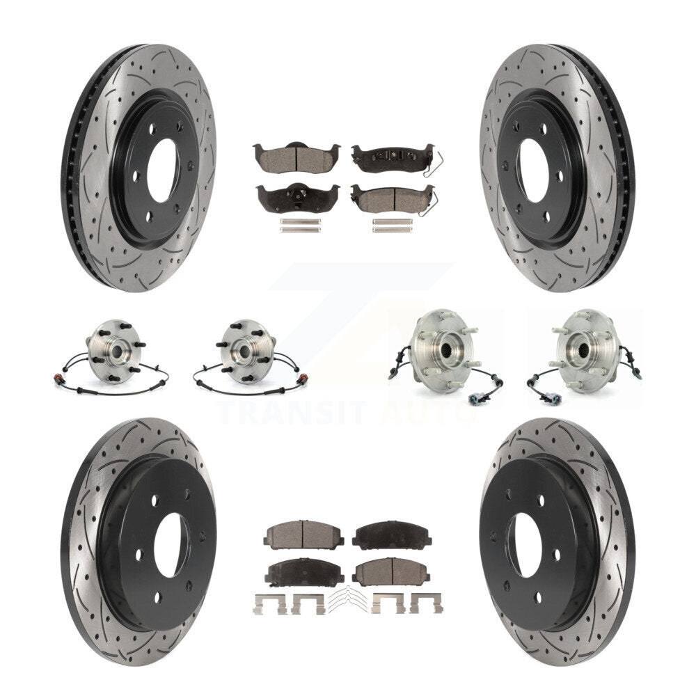[Avant + Arrière] Kit d'ensemble roulement de roue et moyeu pour 2007 INFINITI QX56 From 04 07 KBB-115995