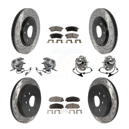[Avant + Arrière] Kit d'ensemble roulement de roue et moyeu pour INFINITI Nissan Armada QX80 QX56 KBB-116002