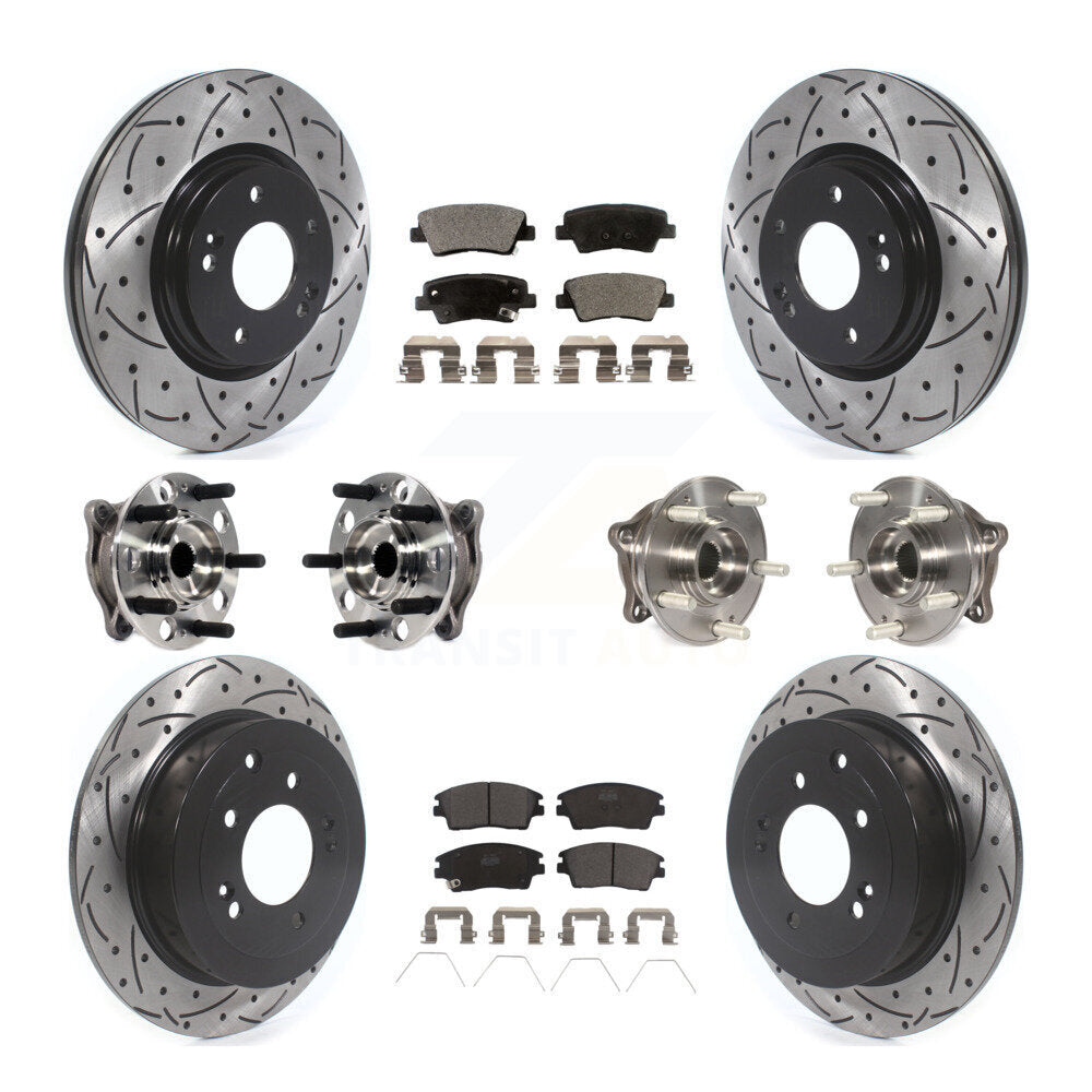 [Avant + Arrière] Kit d'ensemble roulement de roue et moyeu pour Hyundai Tucson Kia Sportage KBB-116004