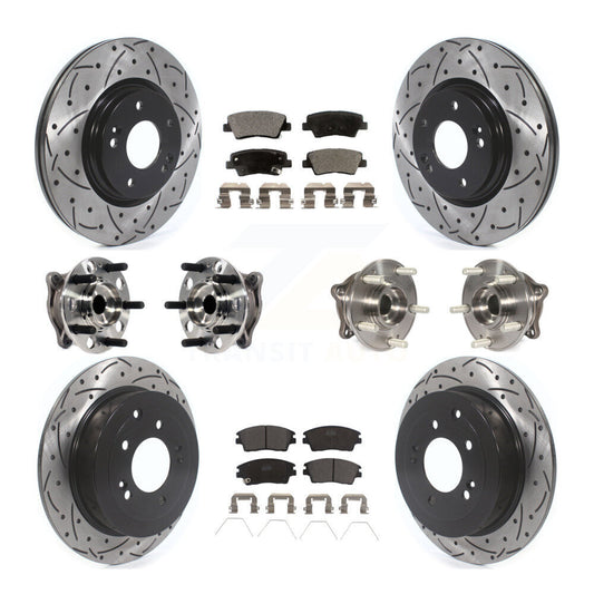 [Avant + Arrière] Kit d'ensemble roulement de roue et moyeu pour Hyundai Tucson Kia Sportage KBB-116004