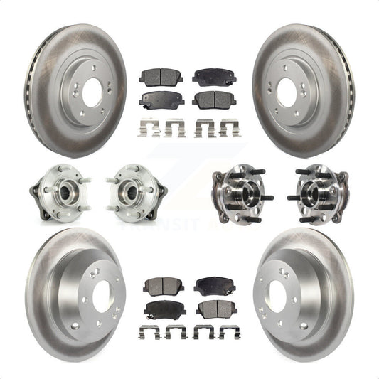 [Avant + Arrière] Kit d'ensemble roulement de roue et moyeu pour 2015-2016 Hyundai Santa Fe Sport AWD avec 2.4L 2.0L KBB-116068 par Transit Auto