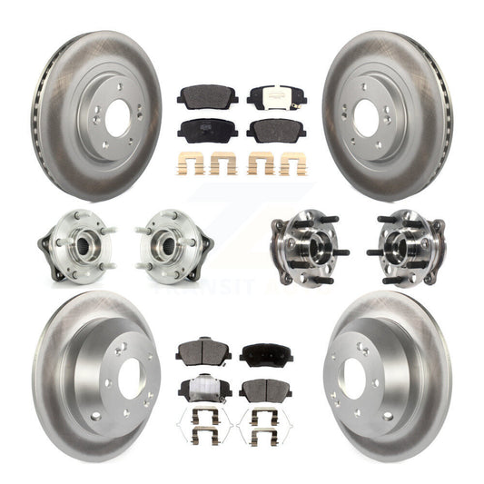 [Avant + Arrière] Kit d'ensemble roulement de roue et moyeu pour 2017-2018 Hyundai Santa Fe Sport AWD KBB-116069