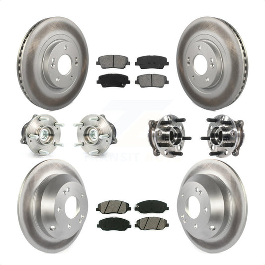 [Avant + Arrière] Kit d'ensemble roulement de roue et moyeu pour 2015-2016 Hyundai Santa Fe XL FWD avec 3.3L KBB-116088 par Transit Auto