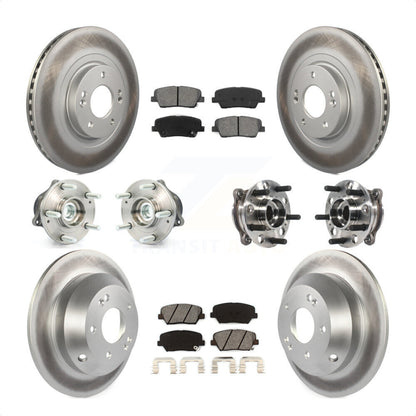 [Avant + Arrière] Kit d'ensemble roulement de roue et moyeu pour 2015-2016 Hyundai Santa Fe Sport FWD avec 2.4L 2.0L KBB-116089 par Transit Auto