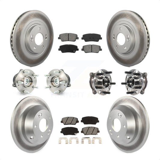 [Avant + Arrière] Kit d'ensemble roulement de roue et moyeu pour 2015-2016 Hyundai Santa Fe Sport FWD avec 2.4L 2.0L KBB-116089 par Transit Auto
