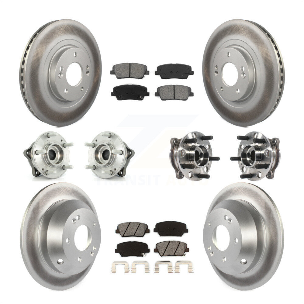 [Avant + Arrière] Kit d'ensemble roulement de roue et moyeu pour 2015-2016 Hyundai Santa Fe Sport AWD avec 2.4L 2.0L KBB-116099 par Transit Auto