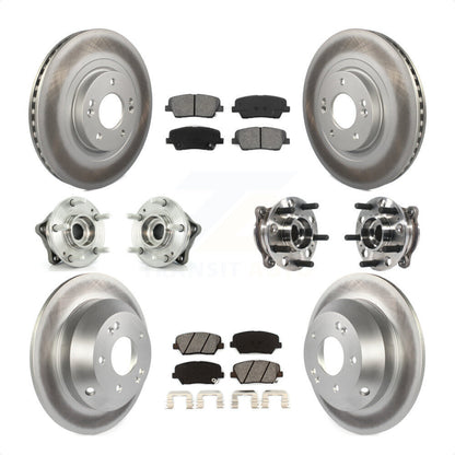 [Avant + Arrière] Kit d'ensemble roulement de roue et moyeu pour 2015-2016 Hyundai Santa Fe Sport AWD avec 2.4L 2.0L KBB-116099 par Transit Auto