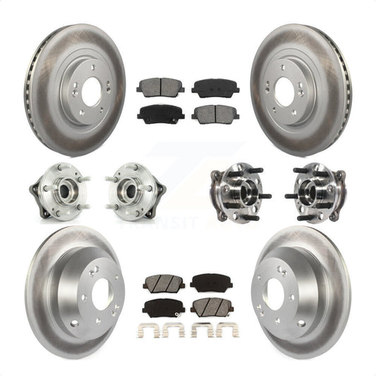 [Avant + Arrière] Kit d'ensemble roulement de roue et moyeu pour 2015-2016 Hyundai Santa Fe Sport AWD avec 2.4L 2.0L KBB-116099 par Transit Auto