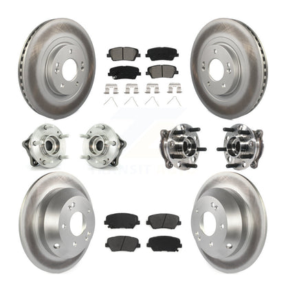 [Avant + Arrière] Kit d'ensemble roulement de roue et moyeu pour 2017-2018 Hyundai Santa Fe Sport AWD KBB-116100